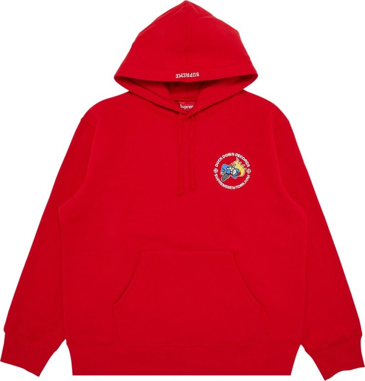 

Толстовка Supreme x Duck Down Records Hooded Sweatshirt 'Red', красный