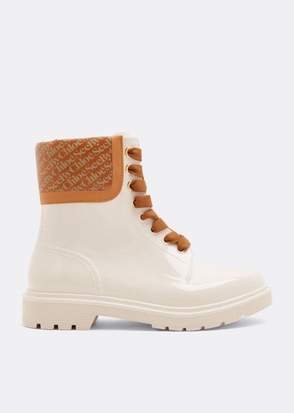 

Ботинки SEE BY CHLOÉ Florrie rain boots, бежевый