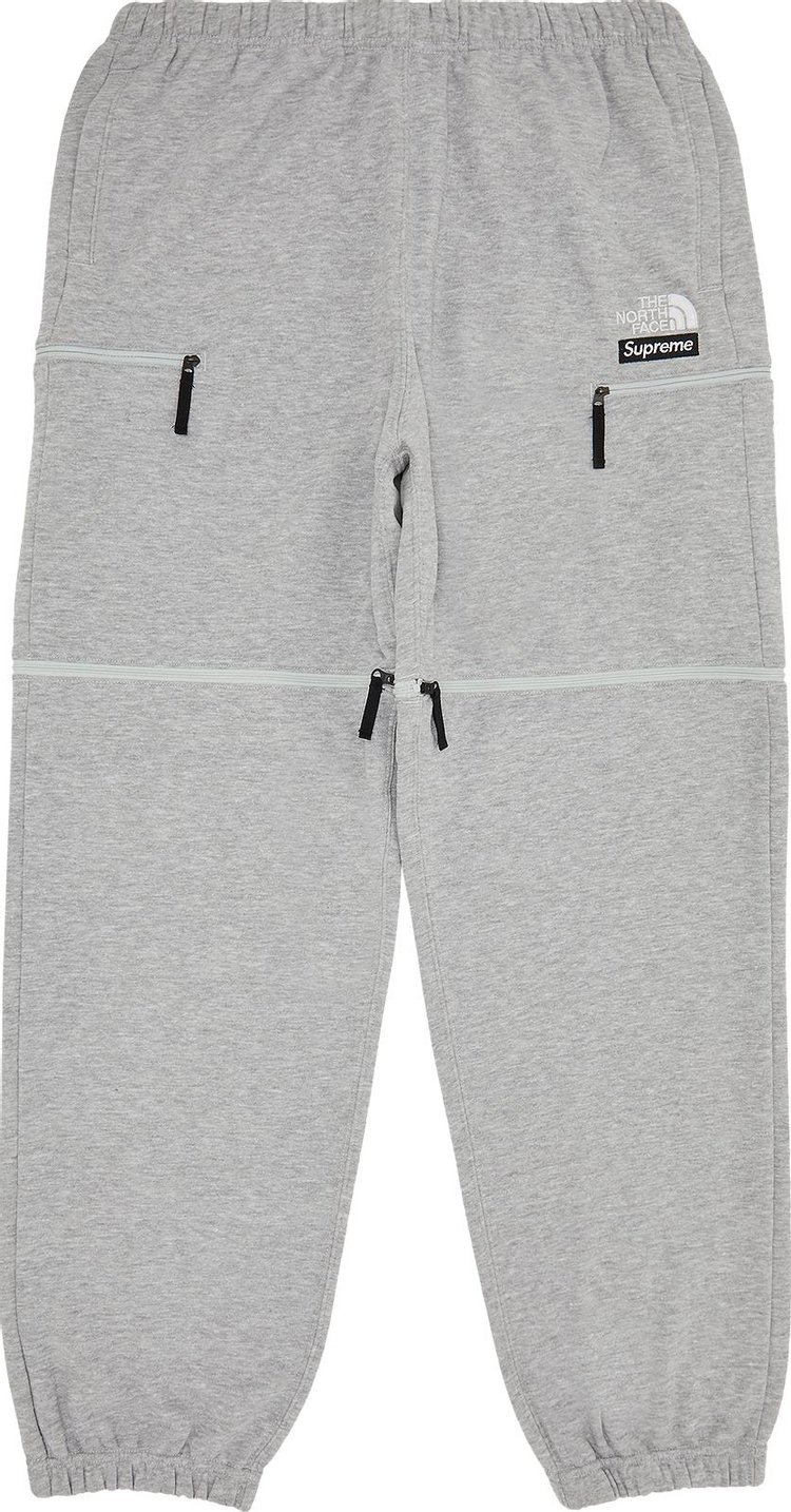 

Спортивные брюки Supreme x The North Face Convertible Sweatpant 'Heather Grey', серый