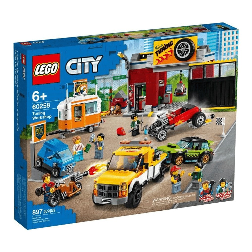 Конструктор LEGO City 60258 Тюнинг-мастерская - фото