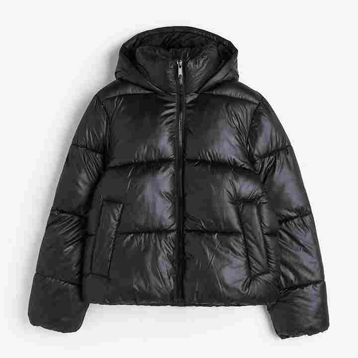 

Куртка H&M Puffer, черный