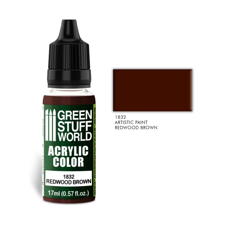 

Редвуд Браун, Paint - Acrylic Color Paint - 17ml (Green Stuff World)
