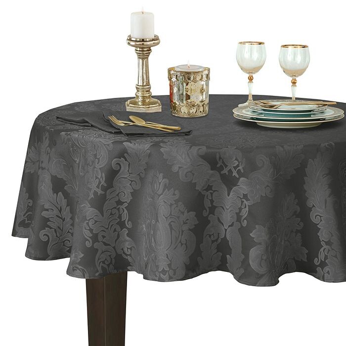 

Жаккардовая дамасская круглая скатерть Barcelona, ​​90 x 90 дюймов Elrene Home Fashions