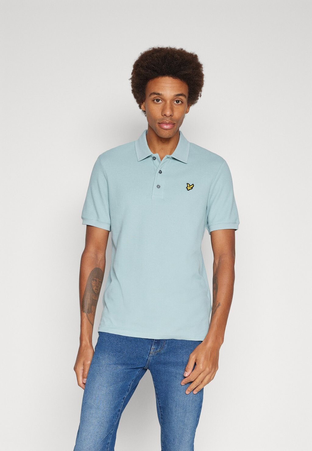 

Рубашка-поло MILANO Lyle & Scott, светло-синий, Серый