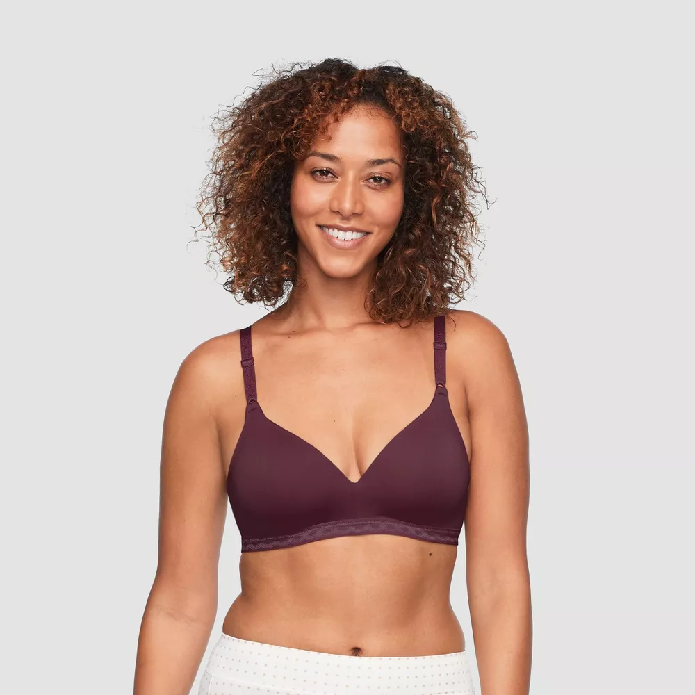 

Супермягкий бюстгальтер без косточек Simply Perfect от Warner RM1691T Simply Perfect by Warner's, цвет Wine Red