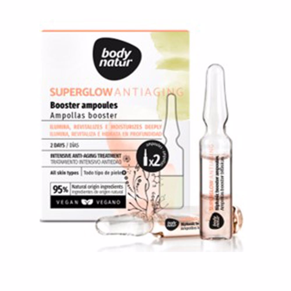 

Крем против морщин Superglow ampollas ampollas booster bifásicas Body natur, 2 шт