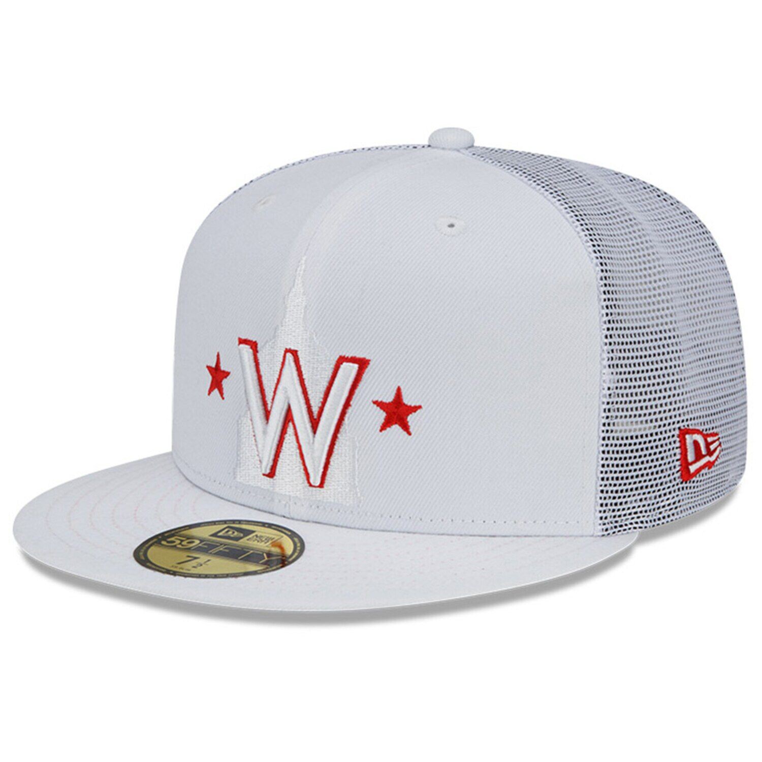 

Мужская кепка New Era White Washington Nationals 2022 Batting Practice 59FIFTY Облегающая шляпа