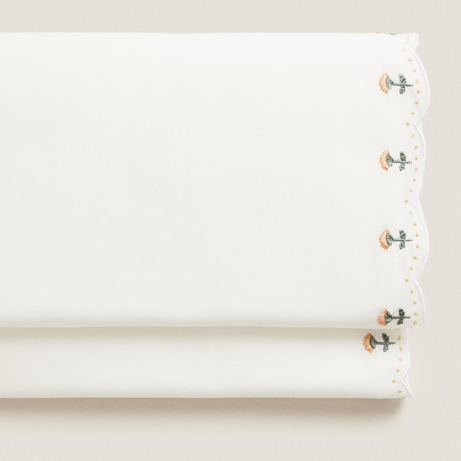 

Простыня Zara Home Floral Embroidery, белый