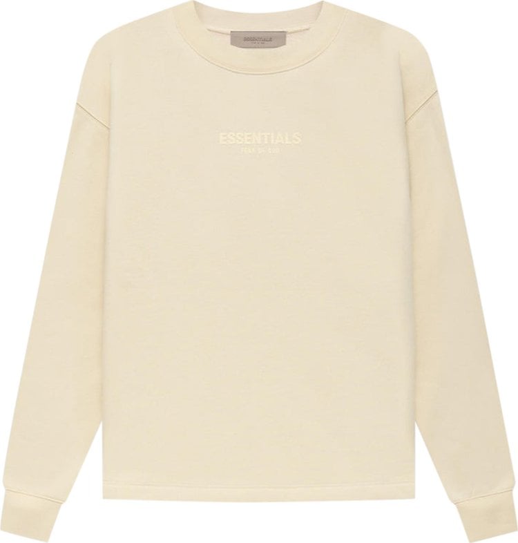 Толстовка Fear of God Essentials Relaxed Crewneck 'Egg Shell', кремовый - фото