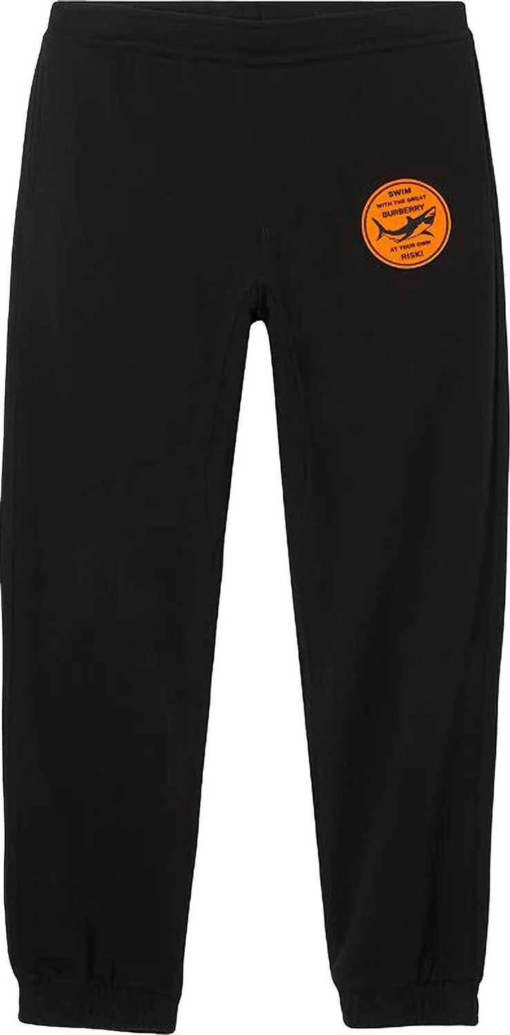 

Спортивные брюки Burberry Shark Appliqué Sweatpants 'Black', черный