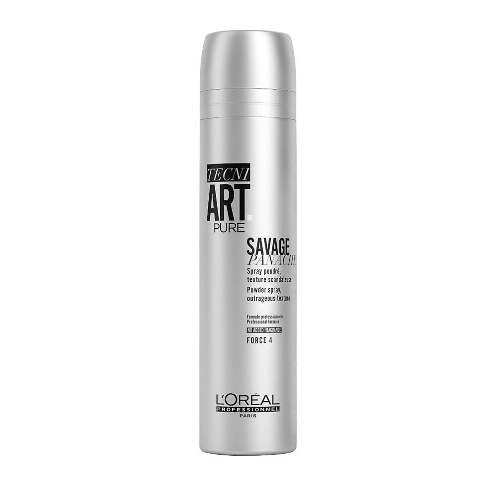 

L'Oreal Professionnel Tecni Art Pure Savage Panache Powder Spray Пудра-спрей без запаха, придающая объем волосам Force 4 250мл