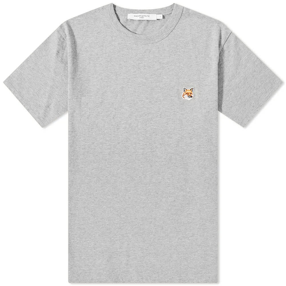 

Футболка Maison Kitsuné Fox Head Patch Classic Tee, Серый