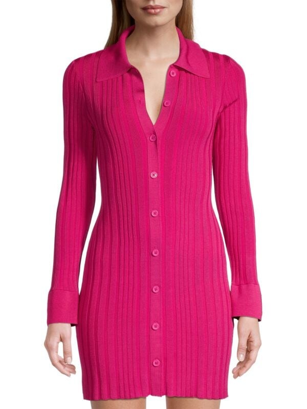

Трикотажное мини-платье polo cardigan Milly Milly pink