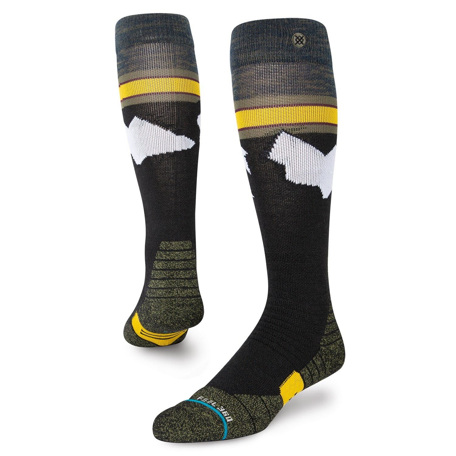 

Носки Stance Route 2, черный / серый / желтый