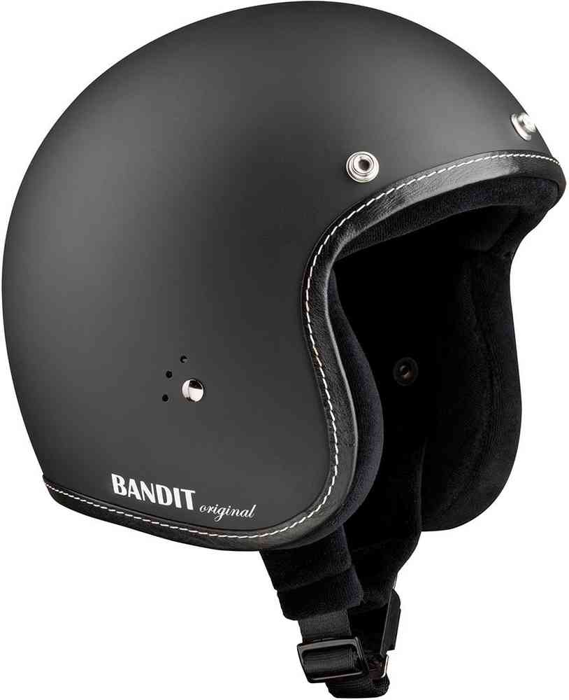 Реактивный шлем Jet Premium Line Bandit, черный мэтт