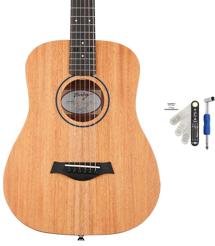

Акустическая гитара для левшей Taylor Baby Mahogany BT2 - комплект из натурального красного дерева с набором для измерения и регулировки рельефа грифа MusicNomad для гитар Taylor Baby Taylor + MusicNomad FB01005000010141000=1 MN610=1