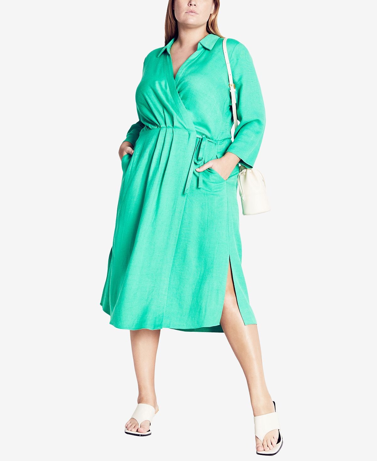 

Модное платье vivian больших размеров City Chic, зеленый