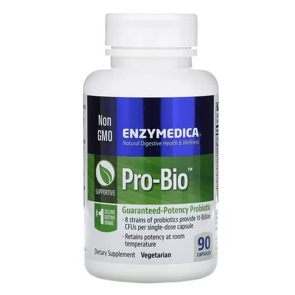 Пробиотик Pro-Bio 90 капсул, Enzymedica enzymedica veggiegest 90 капсул