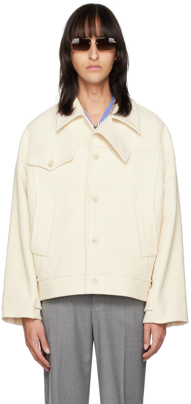 

Хлопковая куртка Off-White Commission, Белый
