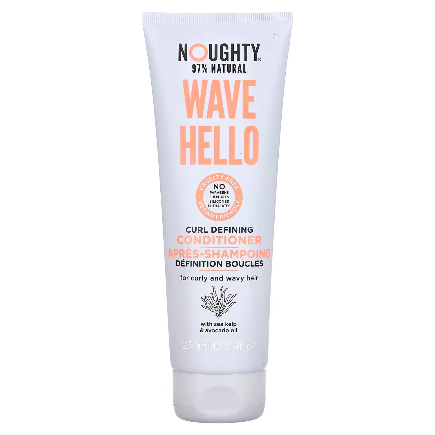 

Noughty, Wave Hello, кондиционер для определения локонов, для вьющихся и волнистых волос, 250 мл (8,4 жидк. Унции)