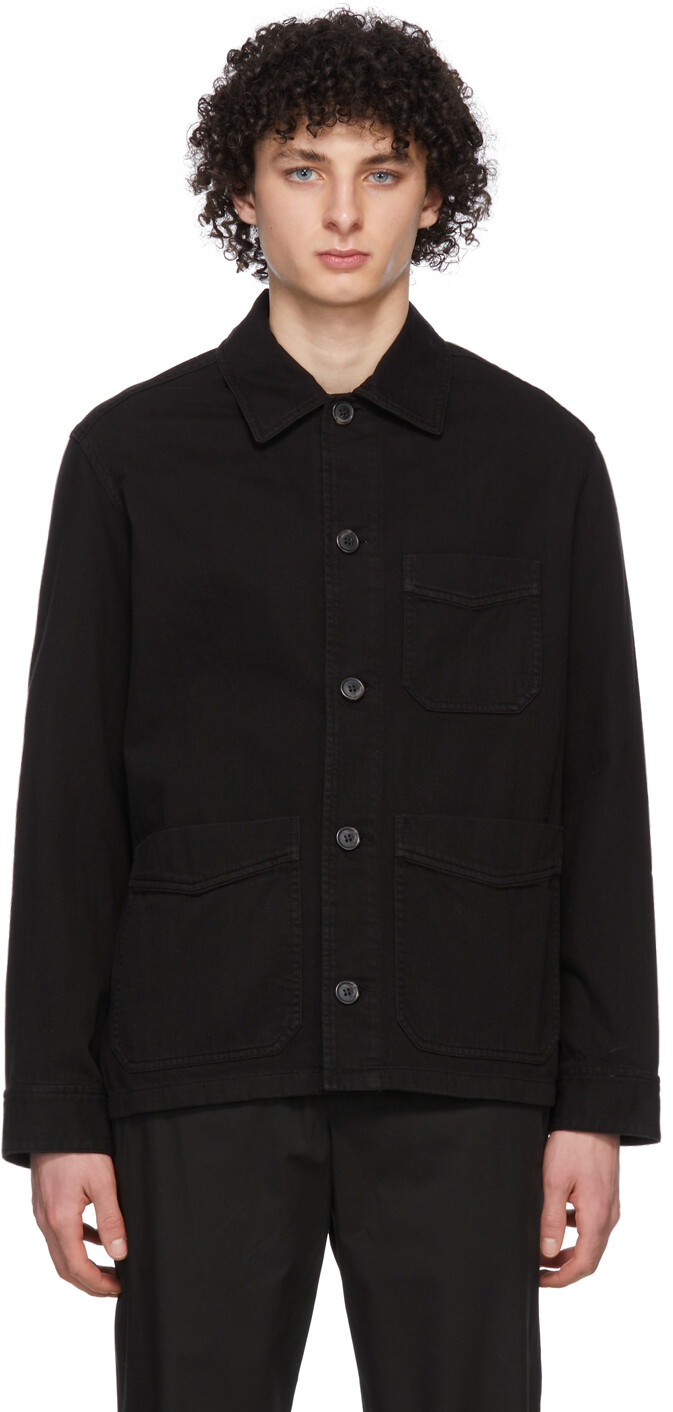 

Черная джинсовая куртка Stefano A.P.C.