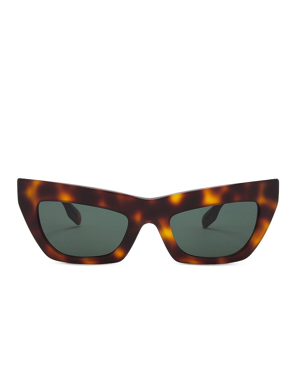 

Солнцезащитные очки Burberry Cat Eye, цвет Light Havana & Dark Green