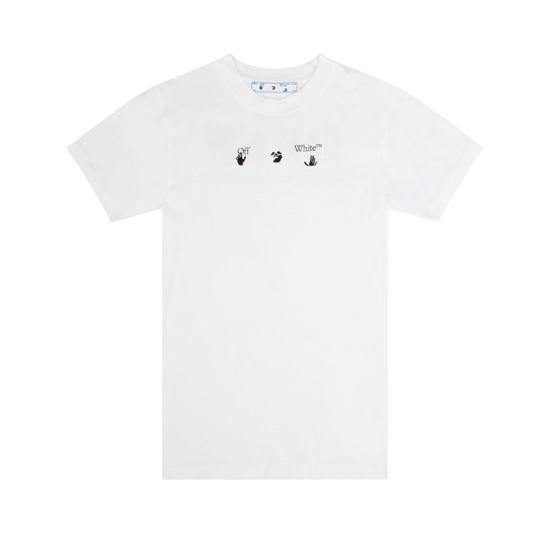 

Футболка Off-White Offf Slim Tee 'White/Black', белый