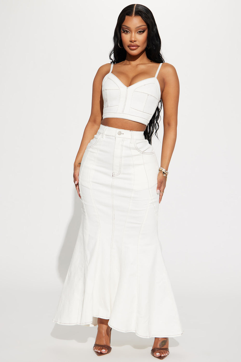 

Юбка Fashion Nova CAST1002, белый