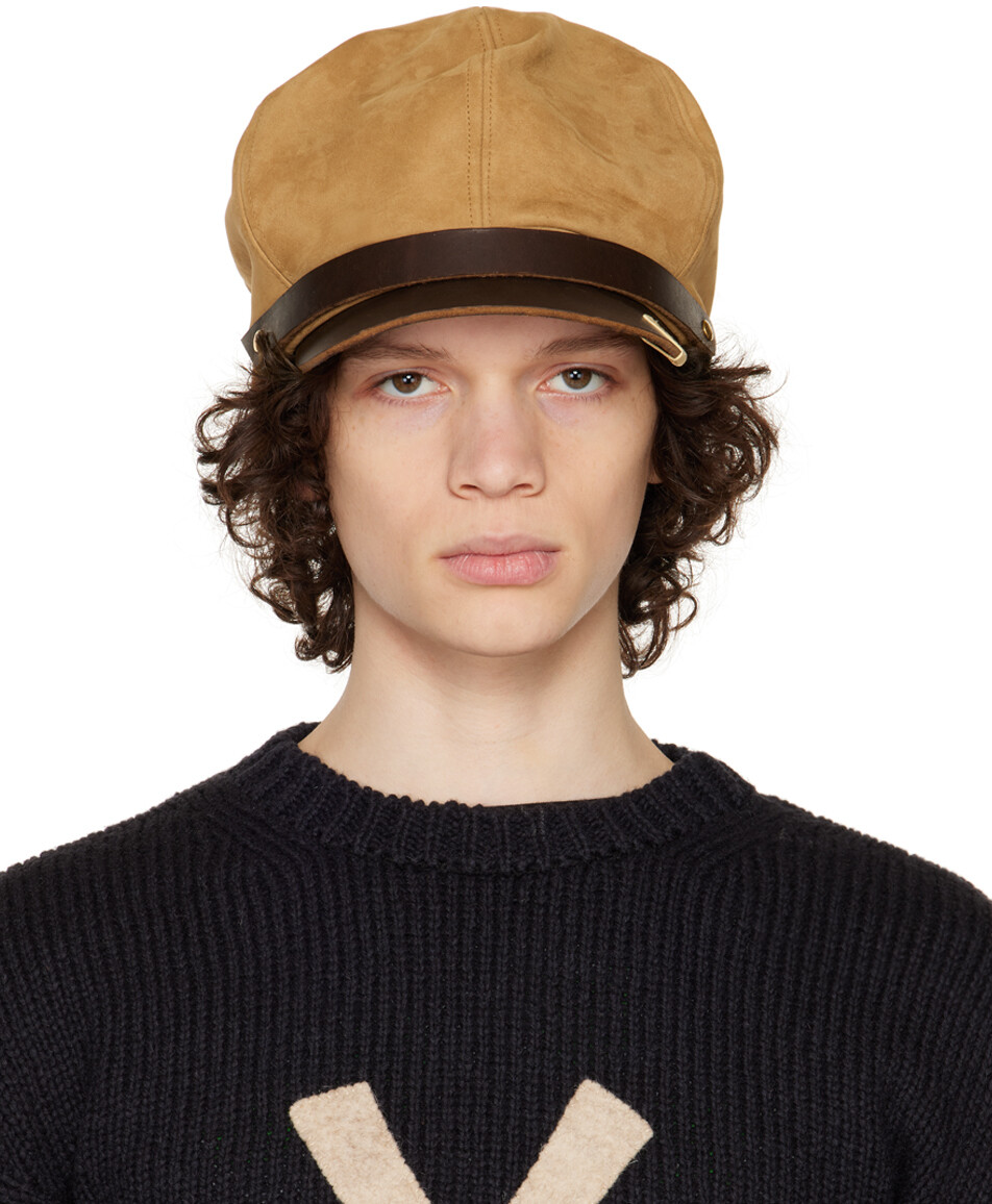 

Бежевая байкерская кепка Visvim