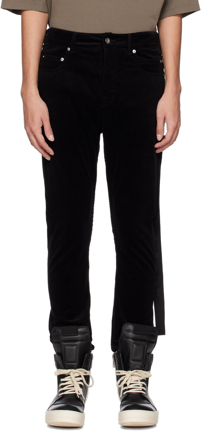 

Черные брюки с вырезом Detroit Rick Owens Drkshdw