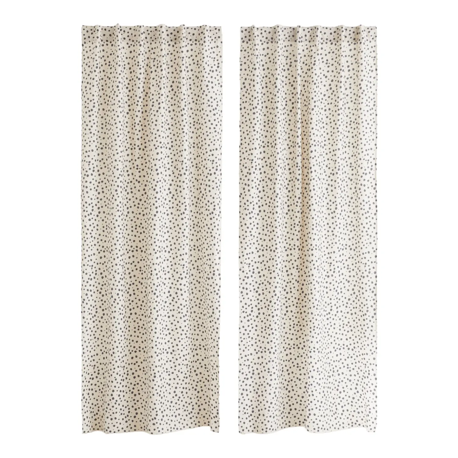 

Шторы H&M Home 2-pack Patterned Cotton, 2 предмета, светло-бежевый/горошек