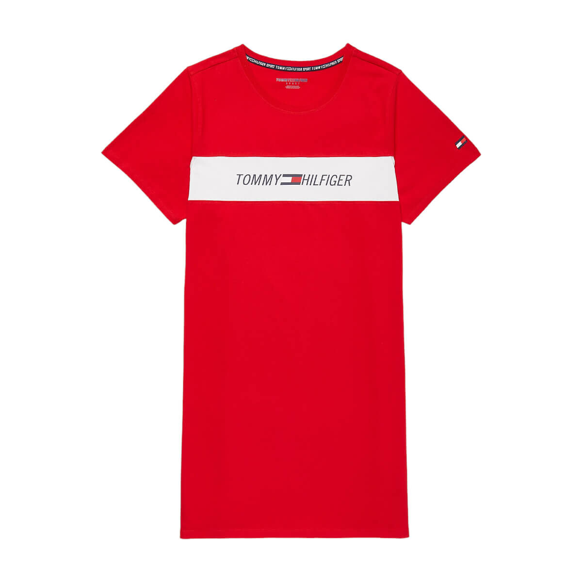 

Платье-футболка Tommy Hilfiger Curve Logo, красный