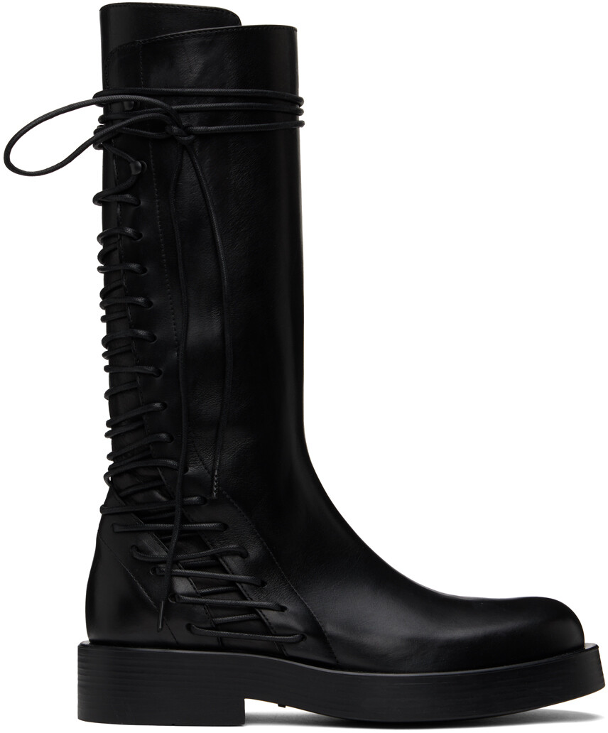

Черные грязевые сапоги Ann Demeulemeester