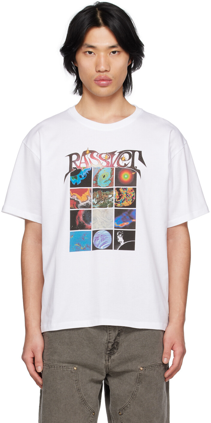 

Белая космическая футболка Rassvet