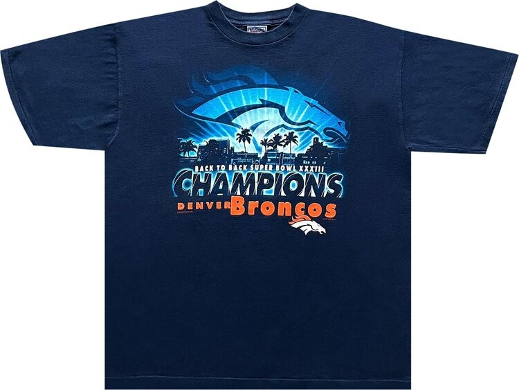 

Футболка Vintage Denver Broncos Super Bowl Tee 'Navy', синий