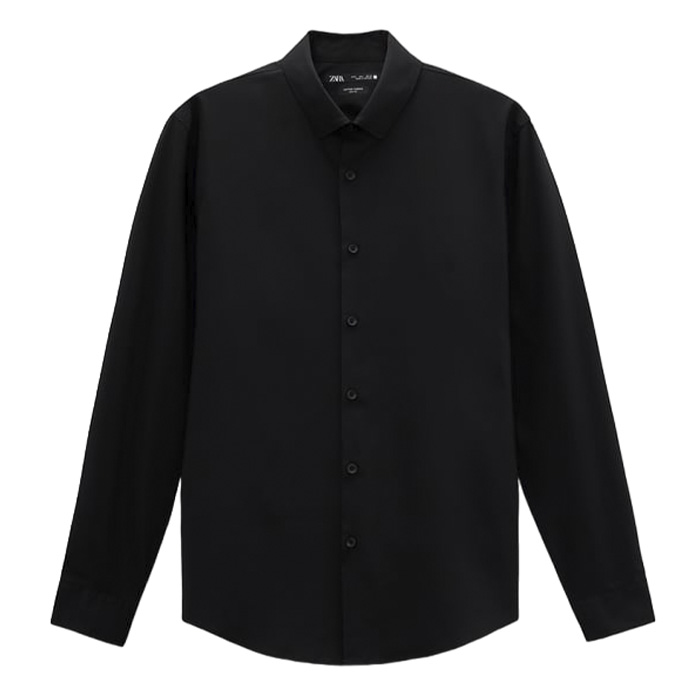 Рубашка Zara Active, черный рубашка zara active белый
