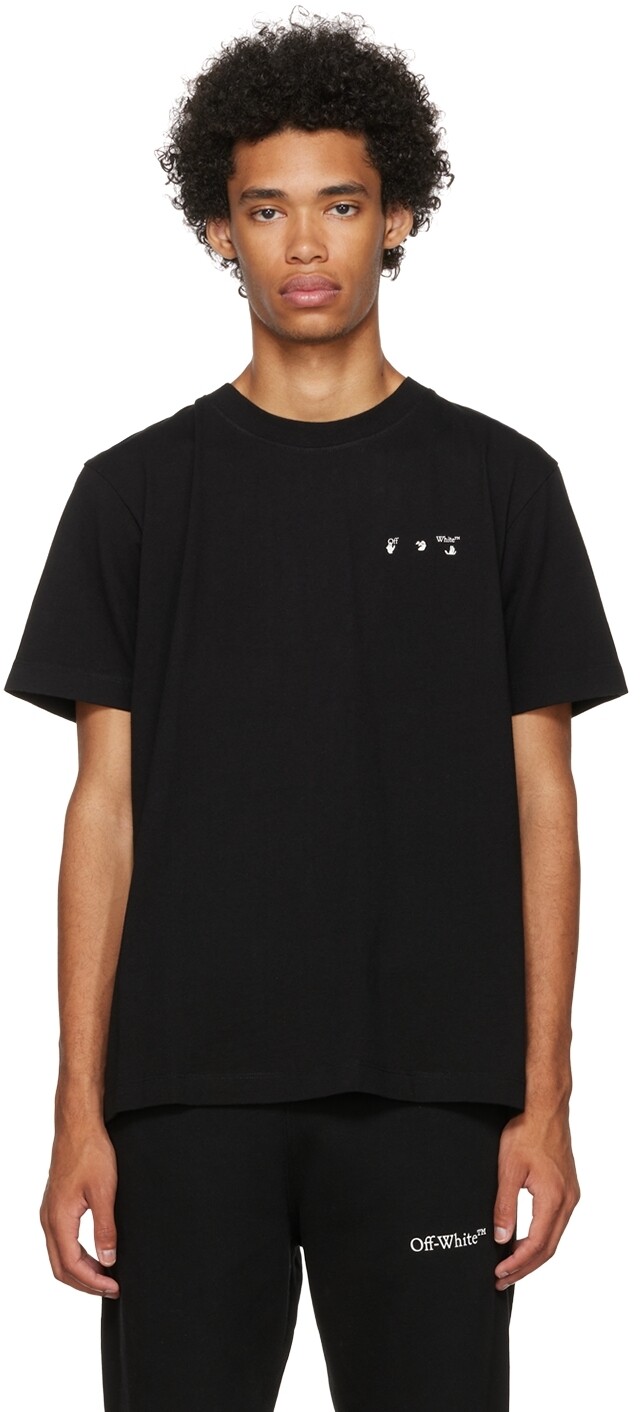 

Черная хлопковая футболка Off-White