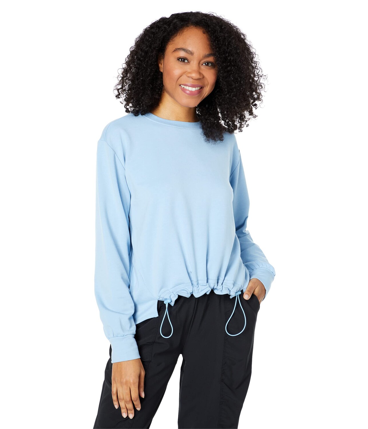 

Пуловер THRIVE SOCIETE, High-Low Pullover, Синий, Пуловер THRIVE SOCIETE, High-Low Pullover
