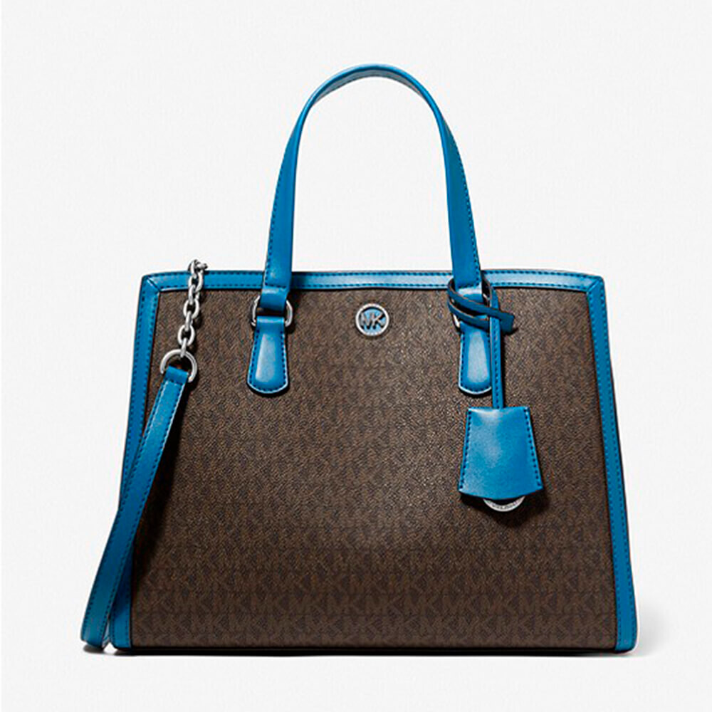 

Сумка Michael Michael Kors Chantal Medium Logo, синий/черный