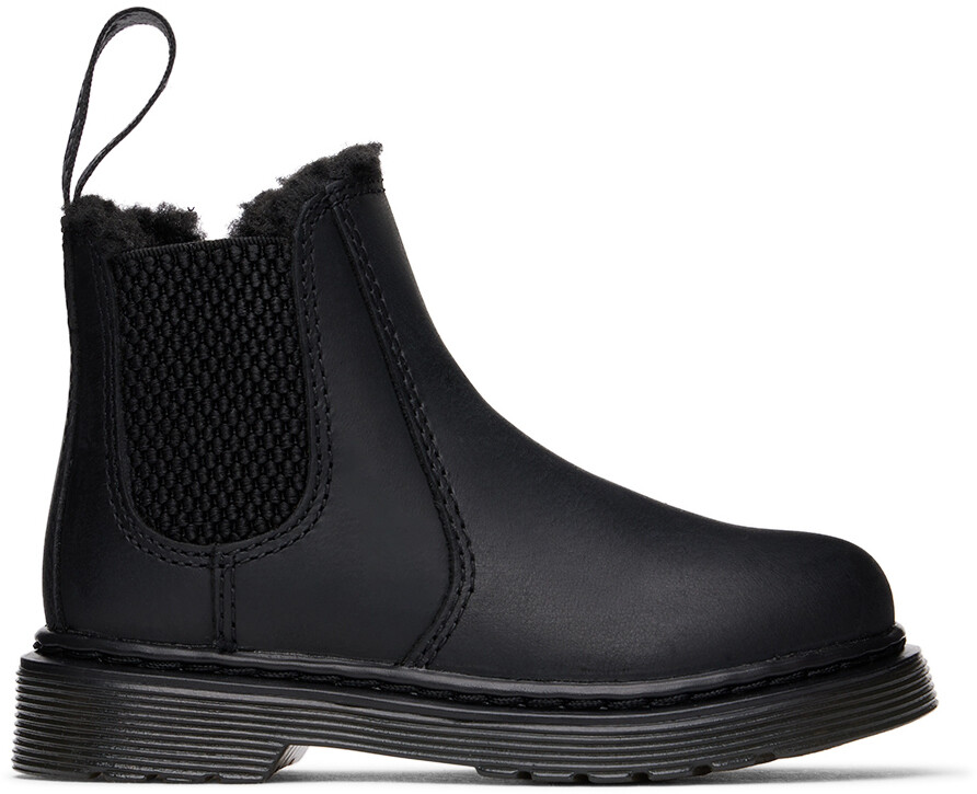 

Детские черные ботинки челси Little Kids 2976 Dr. Martens