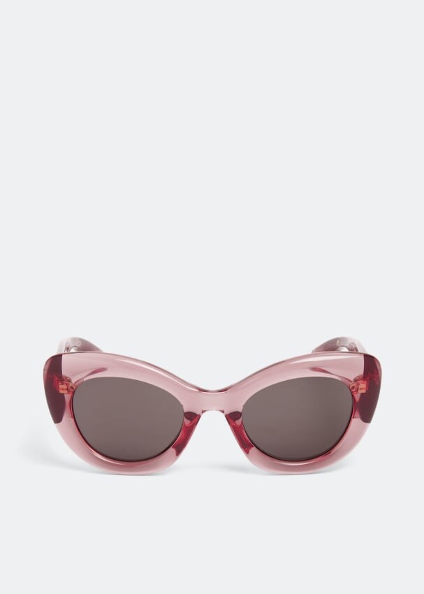 

Солнечные очки ALEXANDER MCQUEEN Acrylic sunglasses, розовый