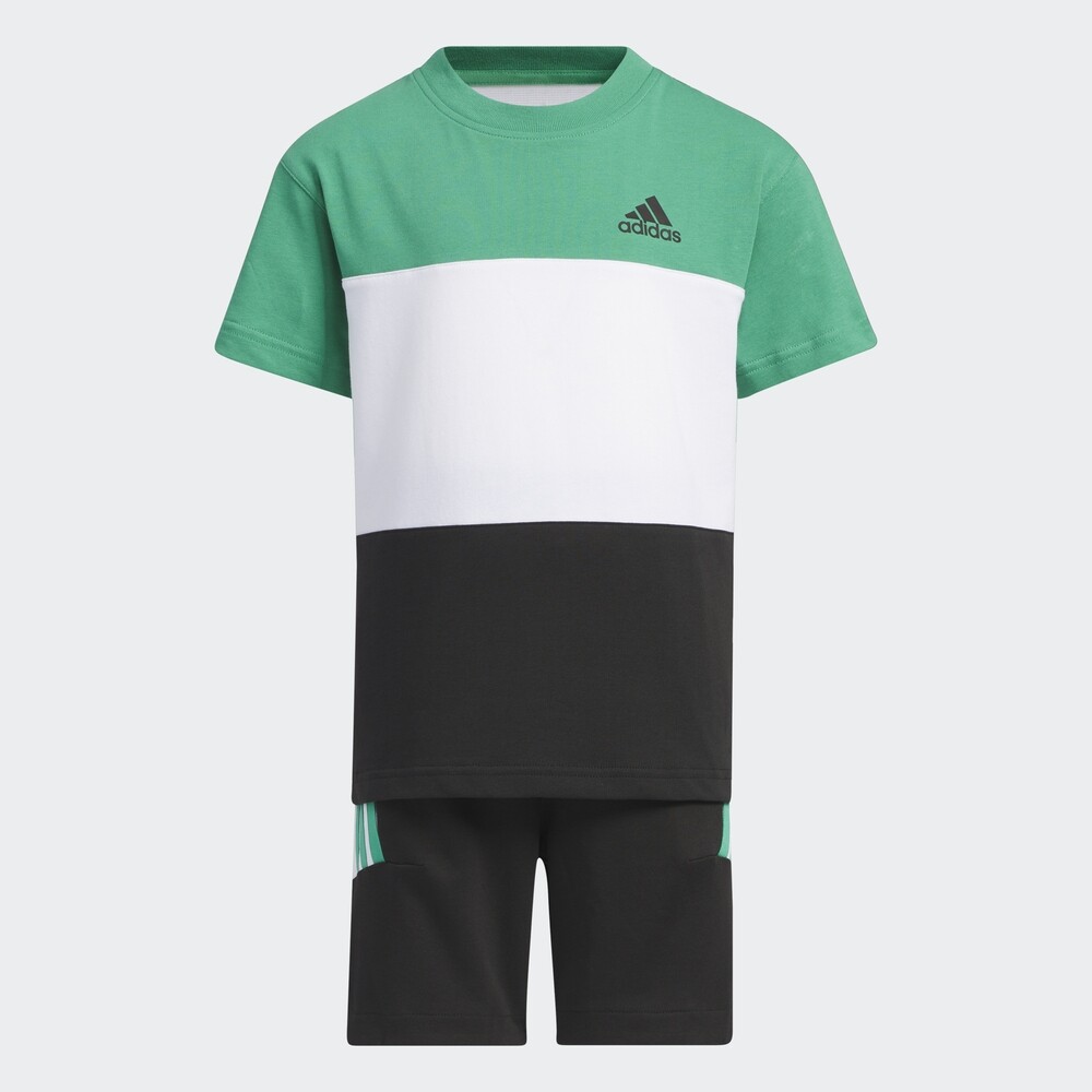 

Спортивный костюм adidas LOGO, черный/белый/зеленый