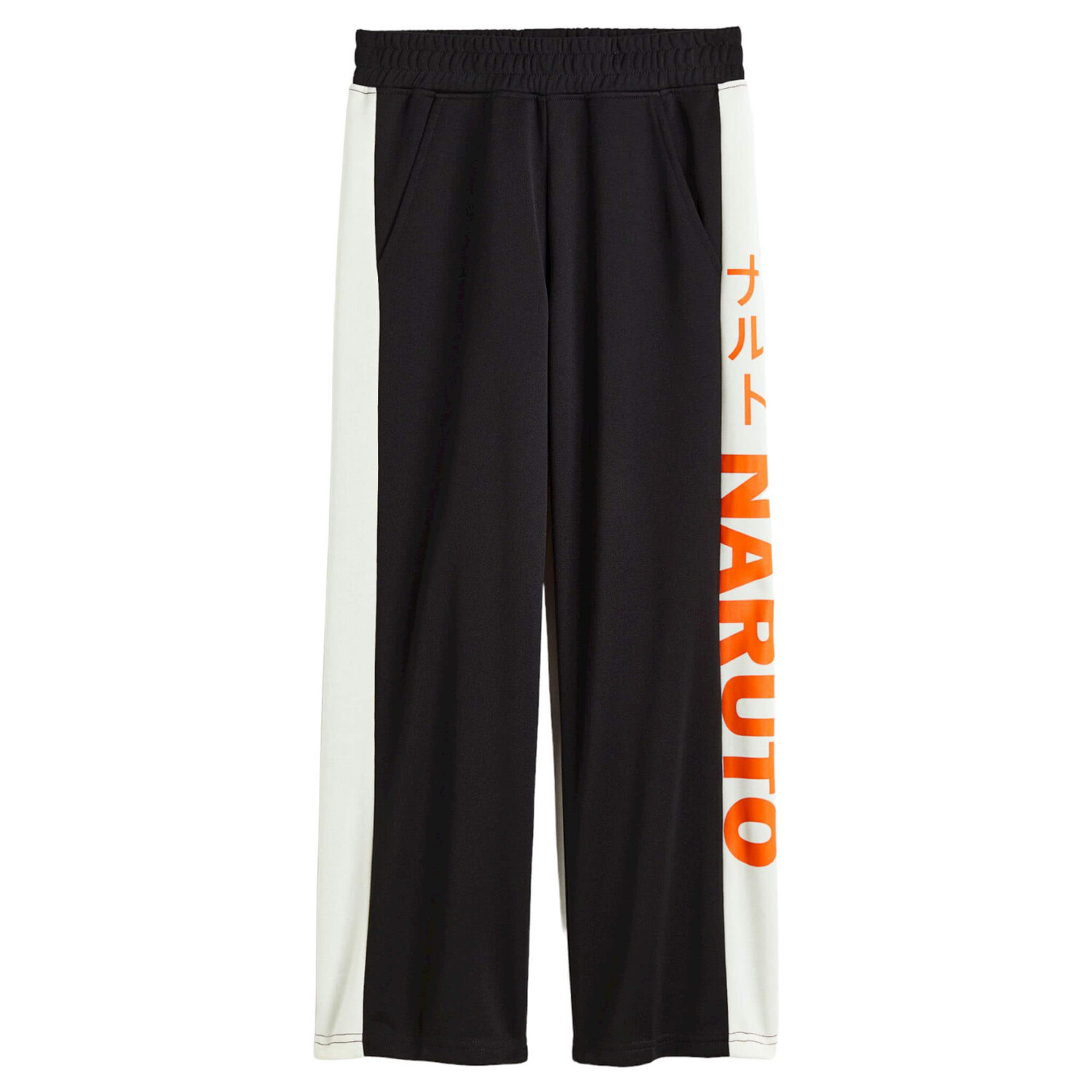 

Джоггеры H&M x Naruto Printed, черный/белый