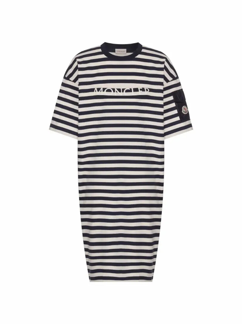 

Платье-футболка в полоску Moncler