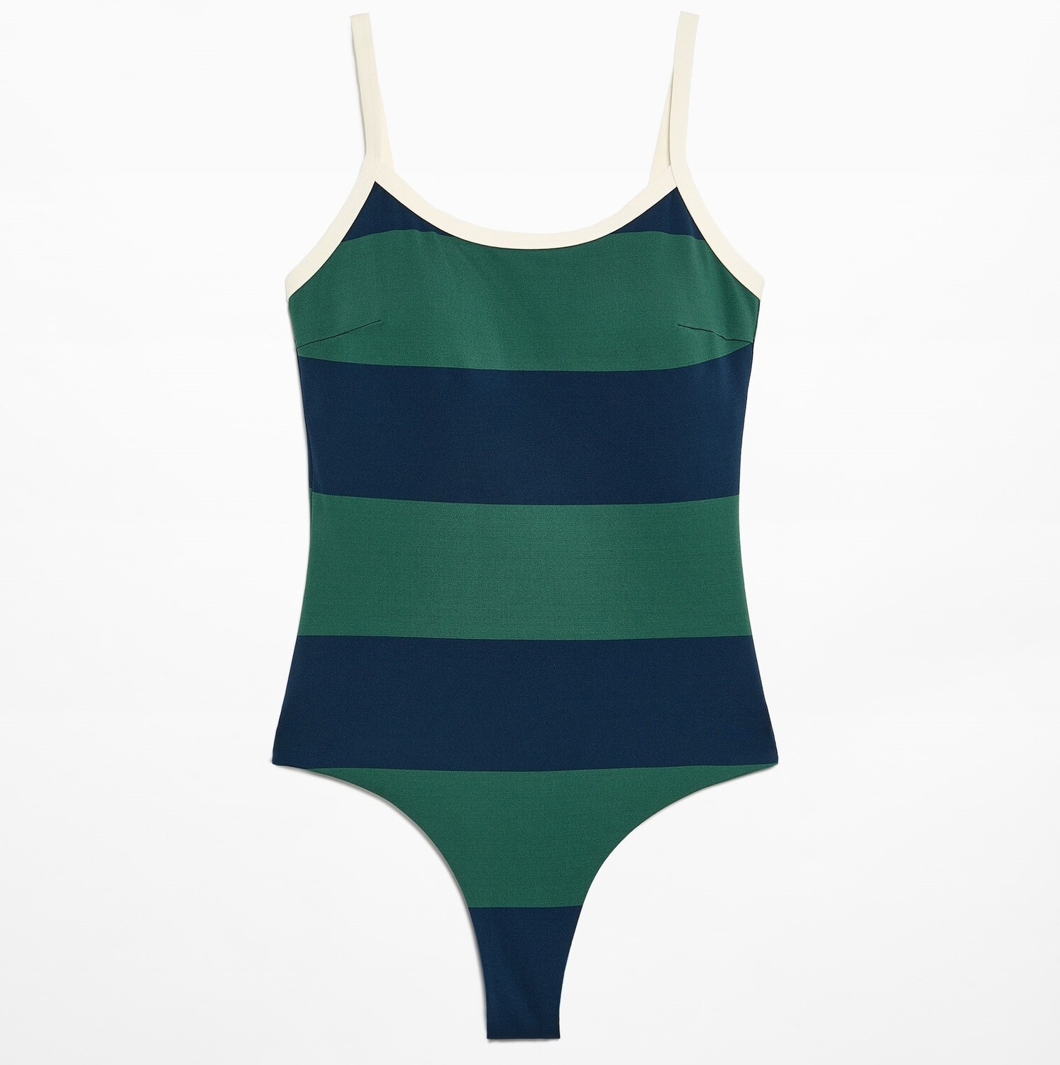 

Купальник Oysho Broad Stripe Piqué, синий, зеленый