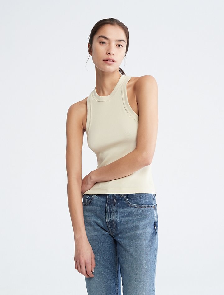 

Тяжелая майка в рубчик Calvin Klein