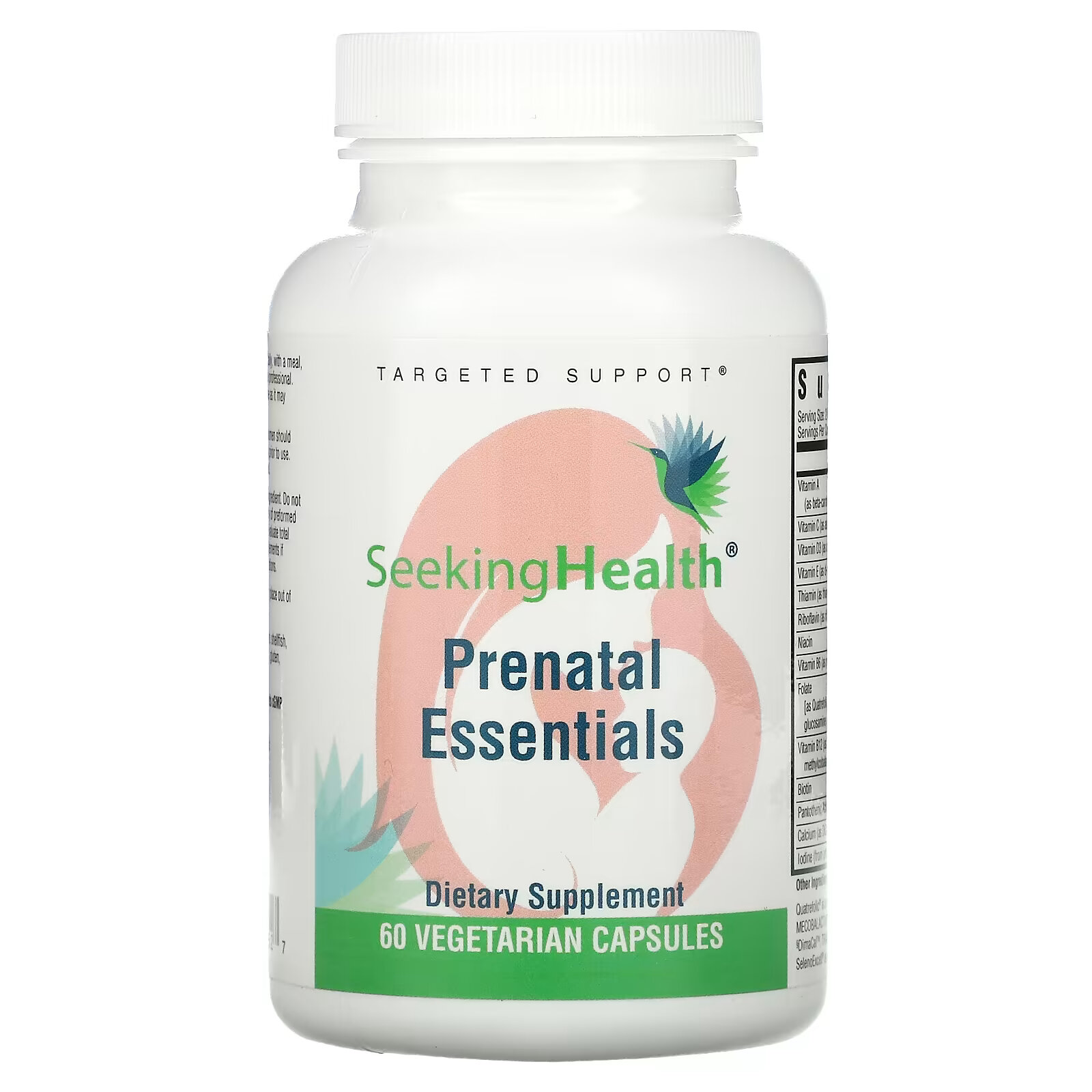 Seeking Health, Prenatal Essentials, 60 вегетарианских капсул seeking health рибофлавин 400 мг 60 вегетарианских капсул