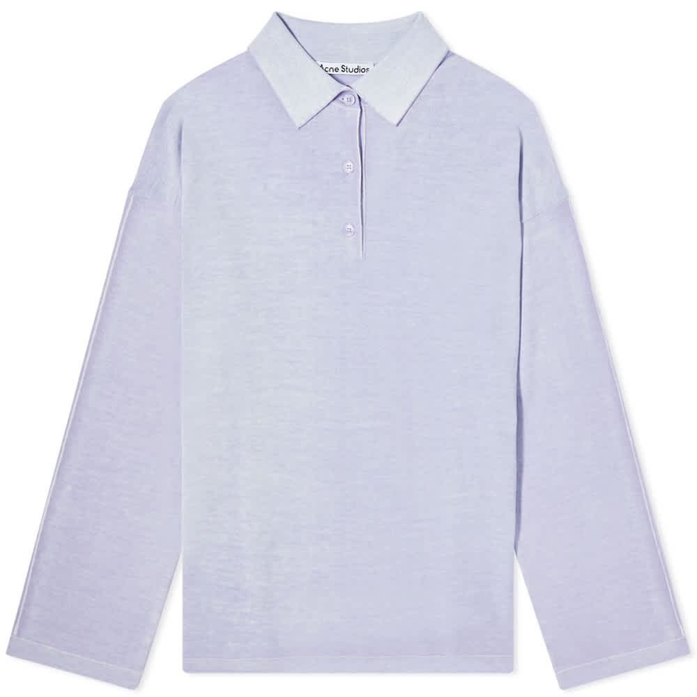 

Футболка Acne Studios Kopina Printed Cotton Knit Polo Jumper