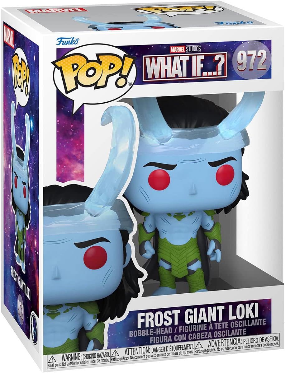 фигурка funko головотряс what if… pop frost giant loki Фигурка Marvel: What If? - Frost Giant Loki Funko Pop! Vinyl Figure (Bundled with Compatible Pop Box Protector Case)