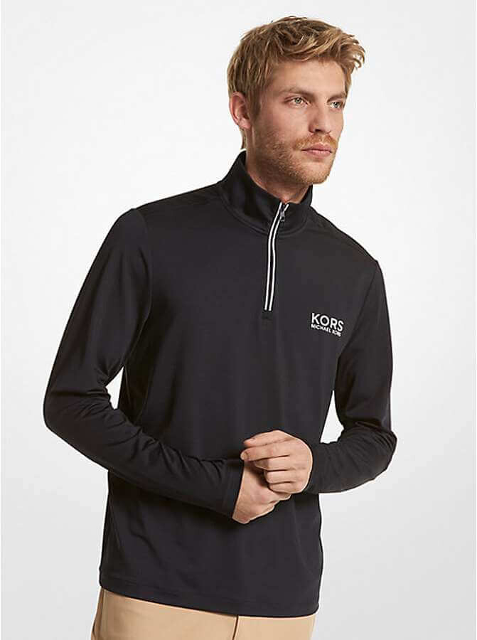 

Свитер Michael Kors Golf Performance Quarter Zip, черный